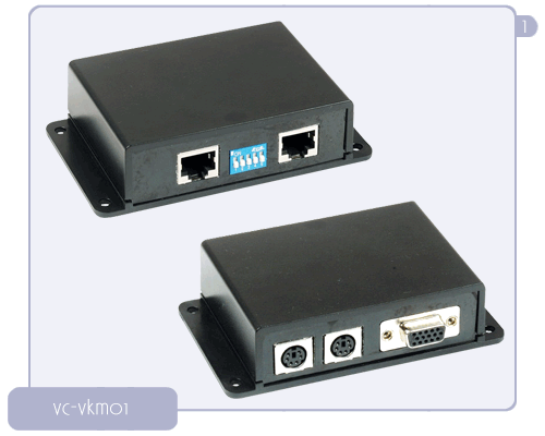 Удлинитель мышки, клавиатуры и сигнала монитора по витой паре Video Control VC VKM01